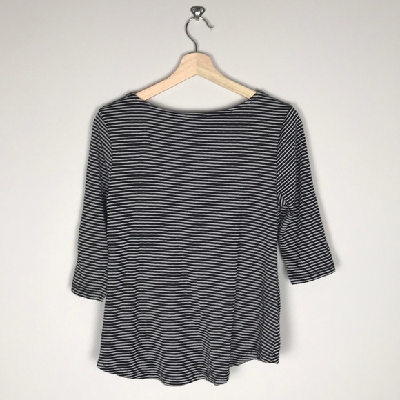 W5 Striped Black and White 3/4 Length Shirt Sz. Sm - Picture 5 of 5